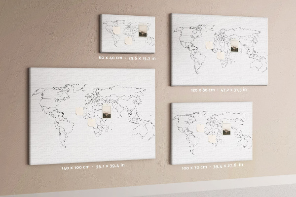 Cork display board Travel quote
