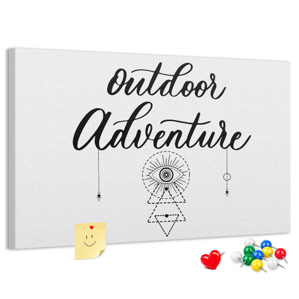 Cork board Adventure away from home