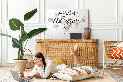 Cork board Adventure away from home