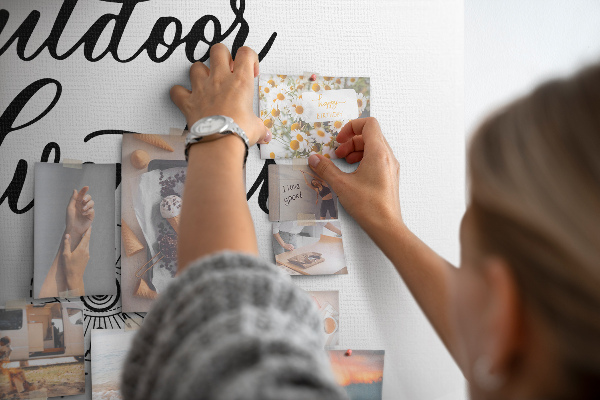 Cork board Adventure away from home