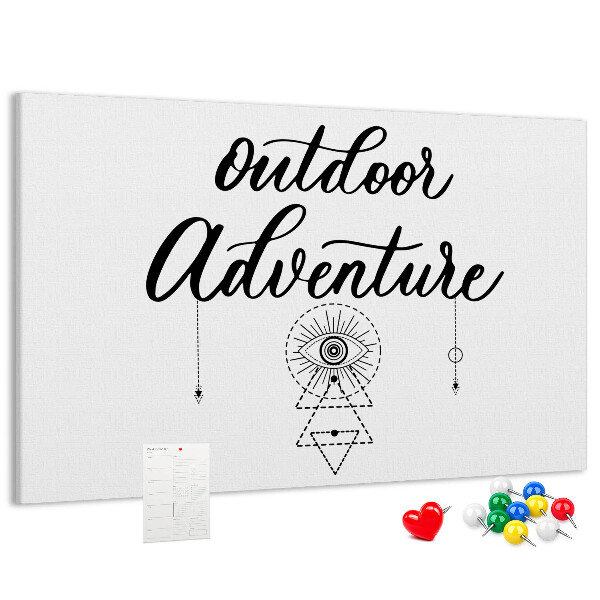 Cork board Adventure away from home