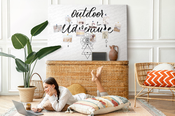 Cork board Adventure away from home
