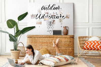 Cork board Adventure away from home