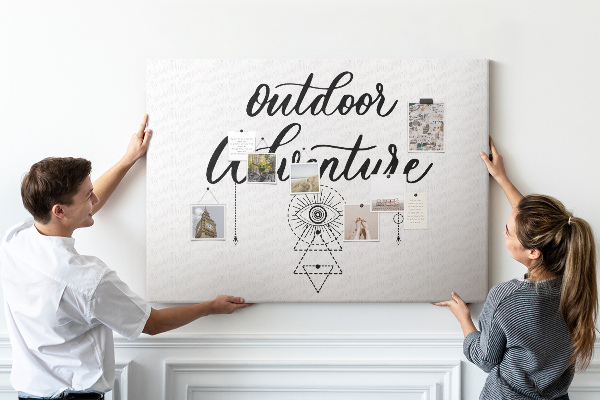 Cork board Adventure away from home
