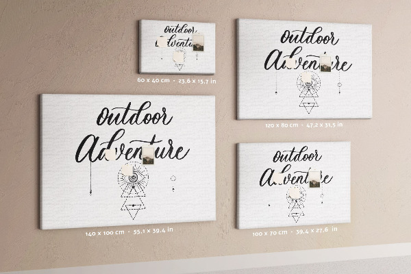 Cork board Adventure away from home