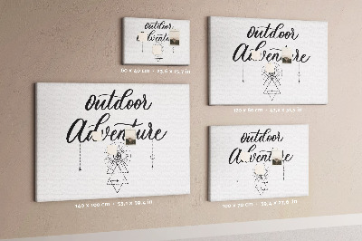 Cork board Adventure away from home