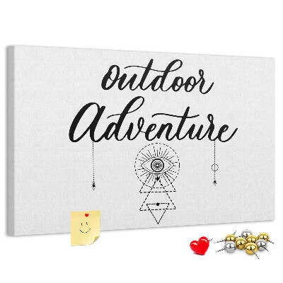 Cork board Adventure away from home
