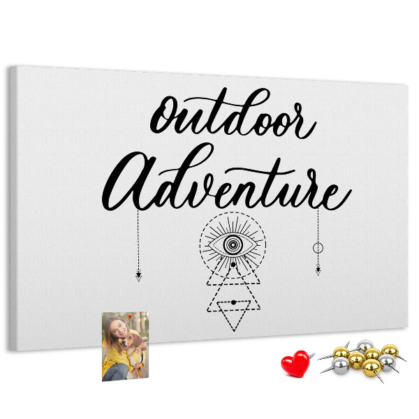 Cork board Adventure away from home