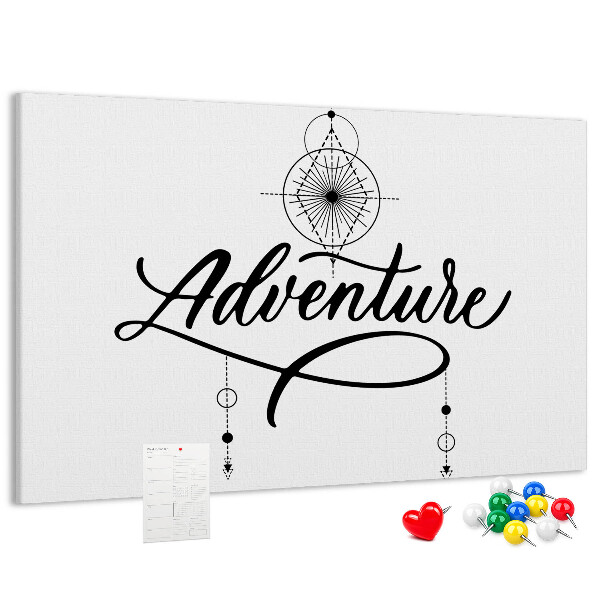 Cork memo board Adventure