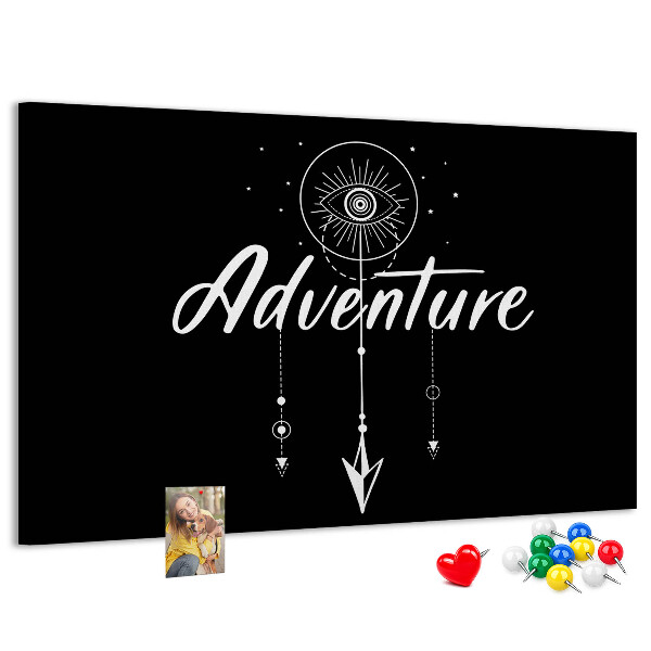 Cork board Travel quote
