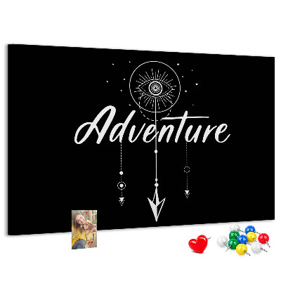 Cork board Travel quote