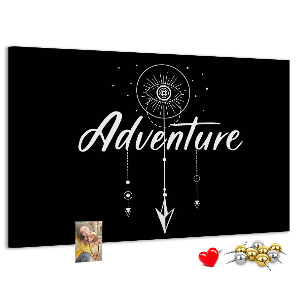 Cork board Travel quote