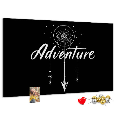 Cork board Travel quote