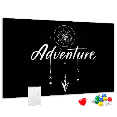 Cork board Travel quote