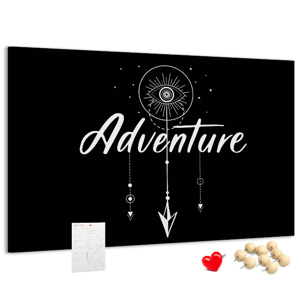 Cork board Travel quote