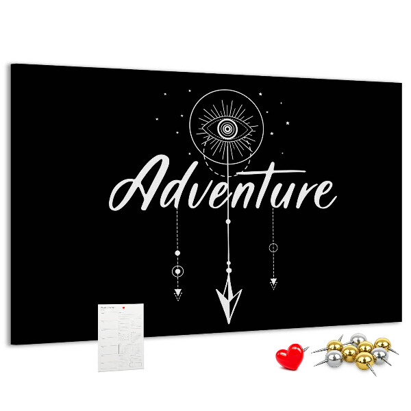 Cork board Travel quote