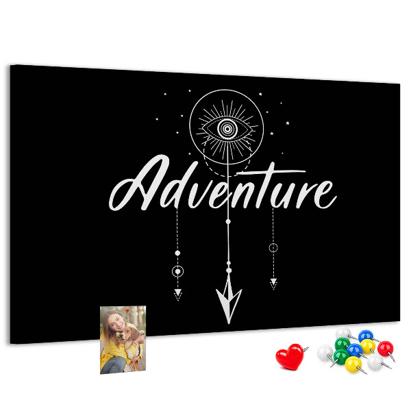 Cork board Travel quote
