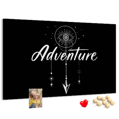 Cork board Travel quote
