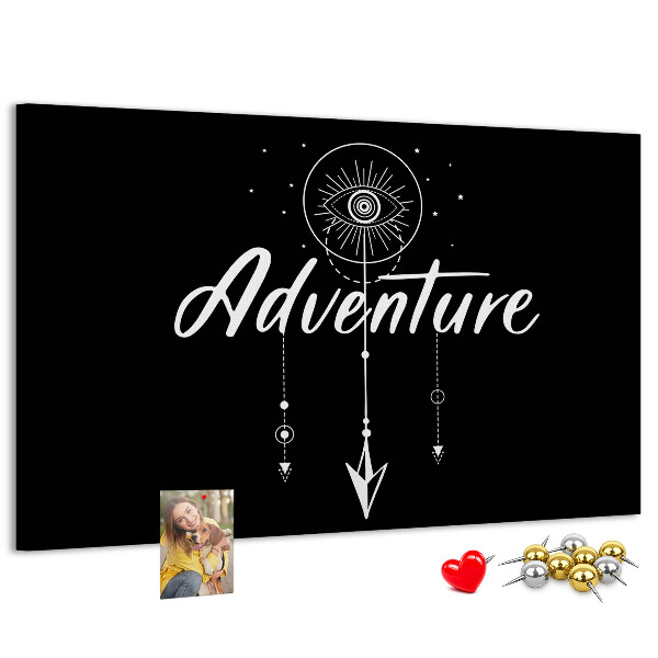 Cork board Travel quote