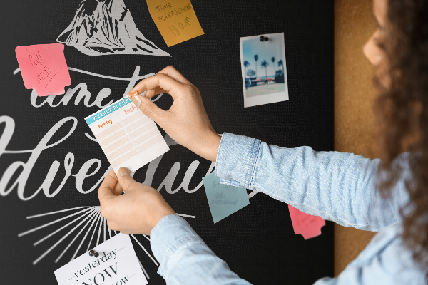 Cork memo board Travel quote