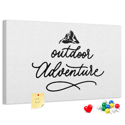 Cork memo board Inspirational quote