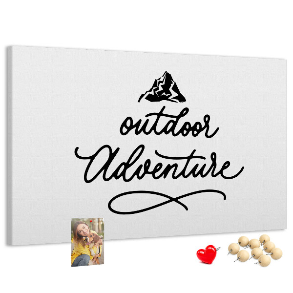 Cork memo board Inspirational quote