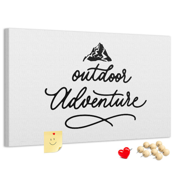 Cork memo board Inspirational quote
