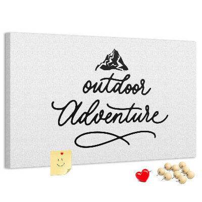 Cork memo board Inspirational quote