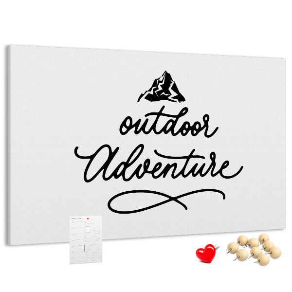 Cork memo board Inspirational quote
