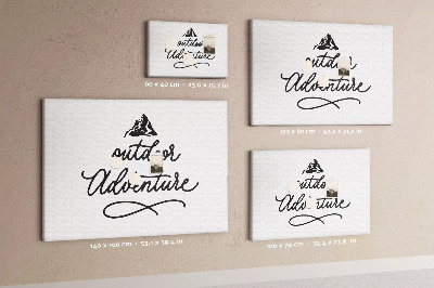 Cork memo board Inspirational quote