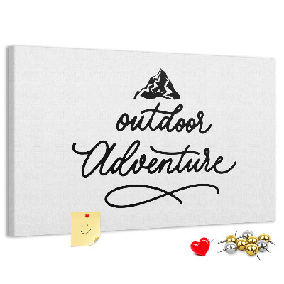 Cork memo board Inspirational quote
