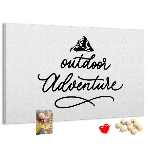 Cork memo board Inspirational quote