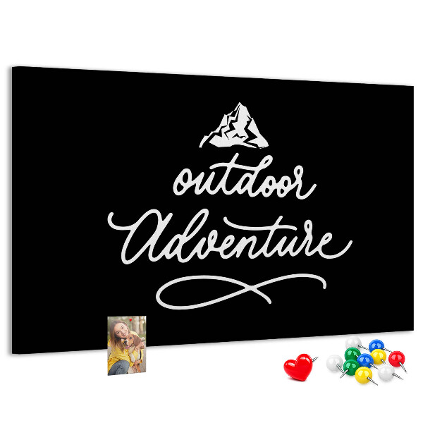 Cork display board Travel quote
