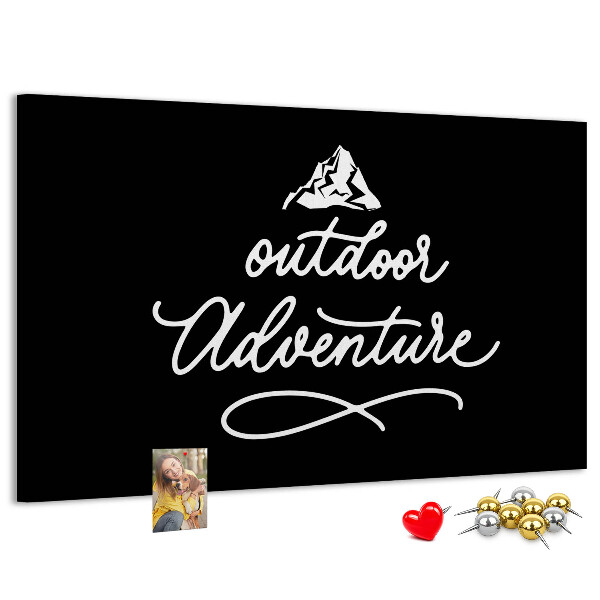 Cork display board Travel quote