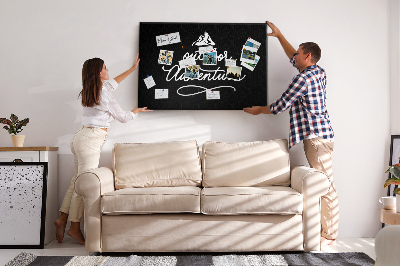 Cork display board Travel quote