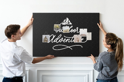 Cork display board Travel quote