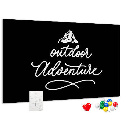 Cork display board Travel quote