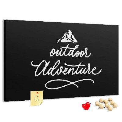 Cork display board Travel quote