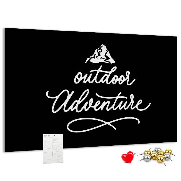 Cork display board Travel quote