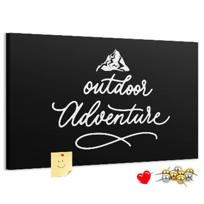 Cork display board Travel quote