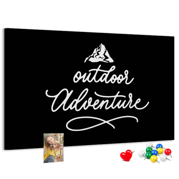 Cork display board Travel quote