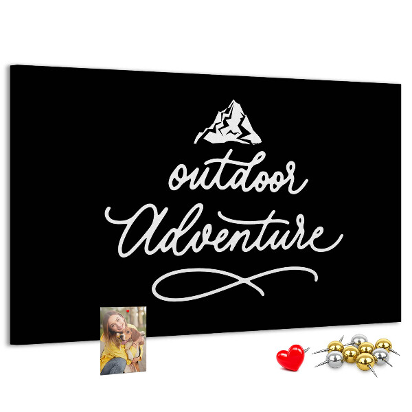 Cork display board Travel quote