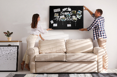 Cork memo board Travel quote