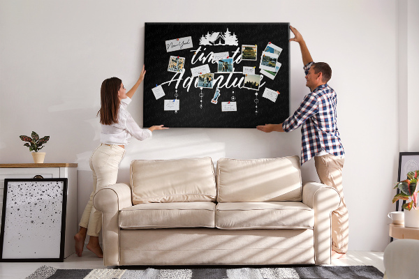 Cork memo board Travel quote