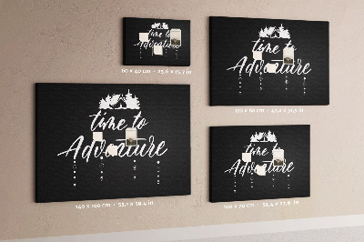 Cork memo board Travel quote