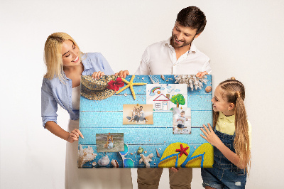 Cork memo board Seaside things
