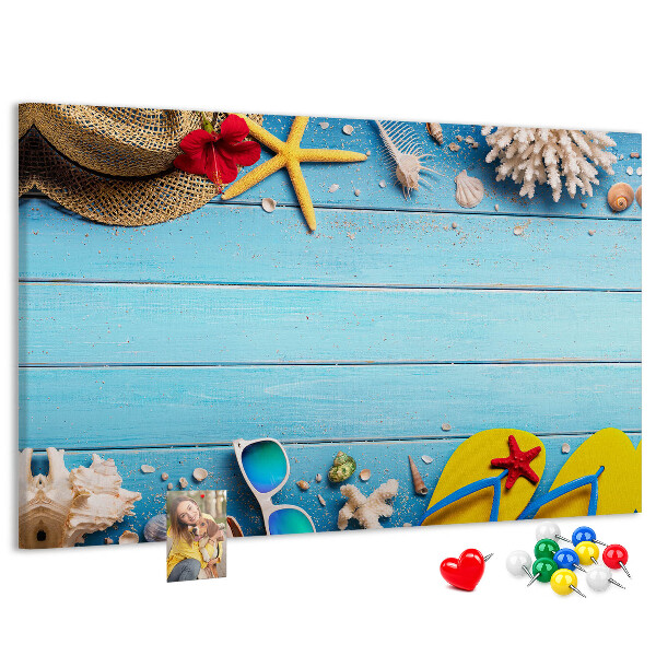 Cork memo board Seaside things