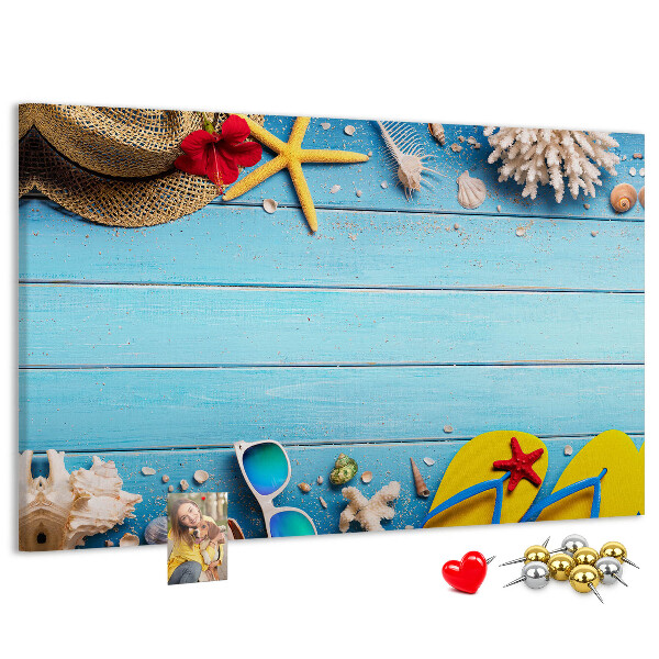 Cork memo board Seaside things