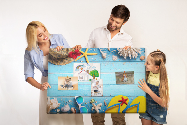 Cork memo board Seaside things