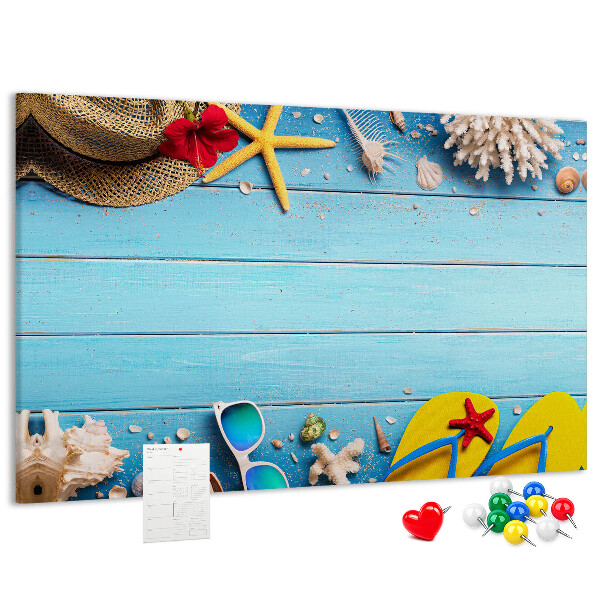 Cork memo board Seaside things